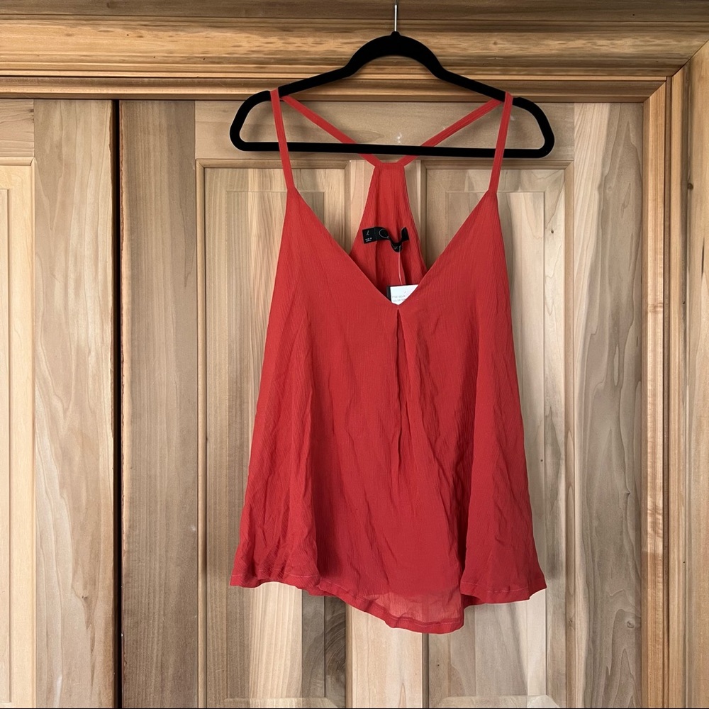 Patterson J Kincaid Summer Orange Blouse NWT